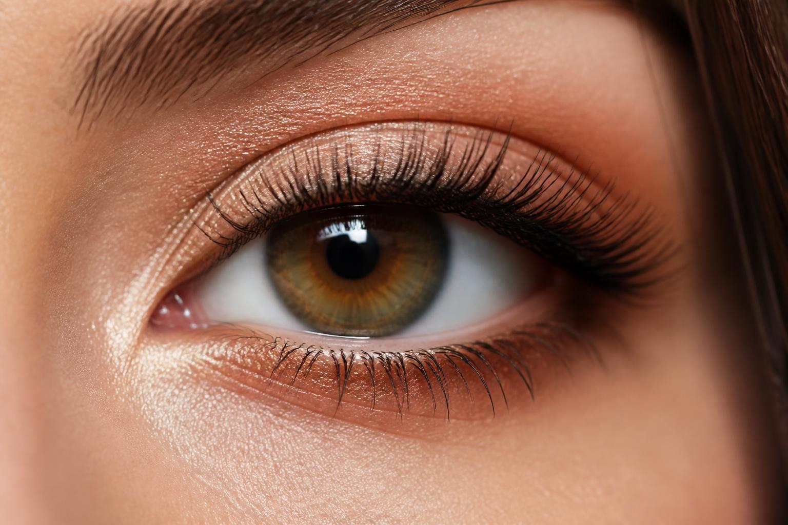 Editorial eye makeup detail